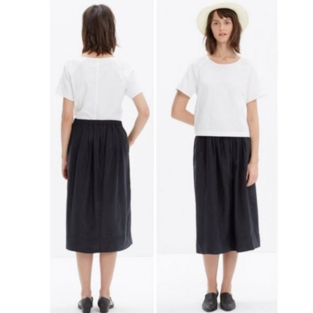 NWT Madewell Sunset Silk Midi Skirt, XS